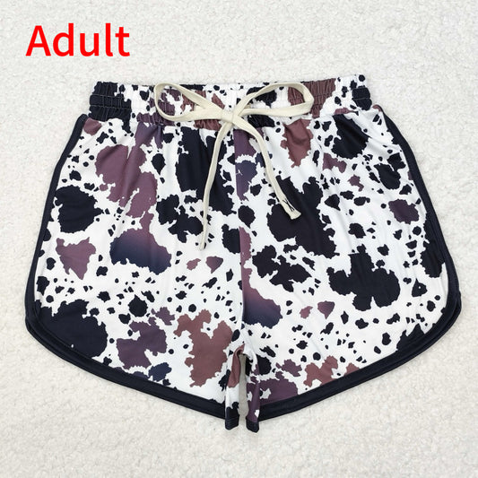 SS0370 Adult women cow pattern shorts