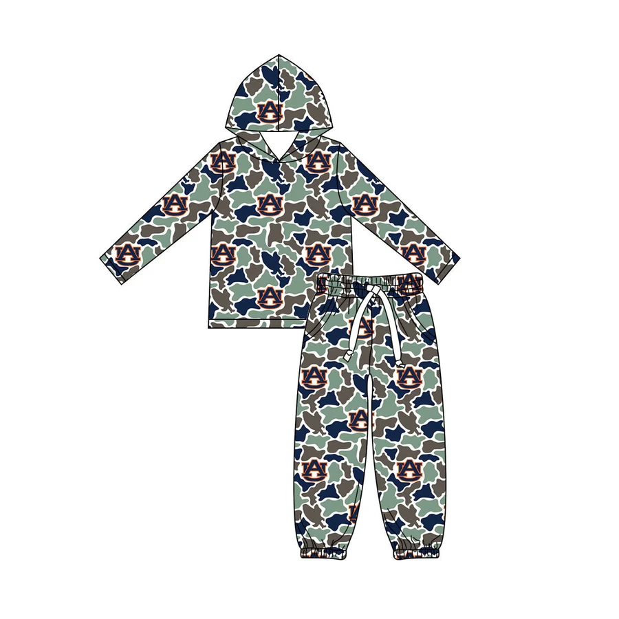 MOQ 5 TAT 7-8weeks milk silk custom order camo team hooded outfit
