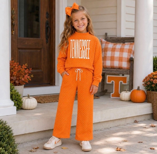 MOQ 5 TAT 6-8weeks 95%cotton 5%spandex school team girls outfit