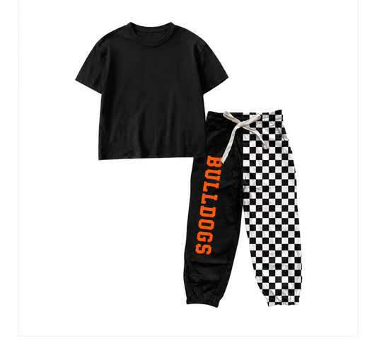 Custom order MOQ 3 bulldogs boys pants outfit