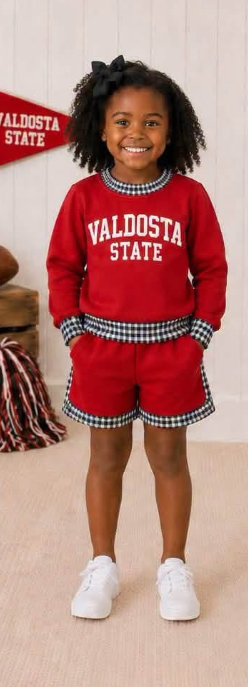 Custom order MOQ 5 Team Long Sleeve Top Shorts Outfit