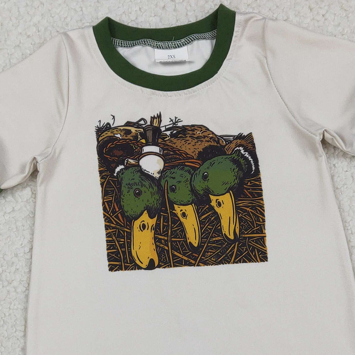 Baby Boys Ducks Calls Hunting Footie Rompers for Infants Soft Cotton Comfortable Baby Outfit