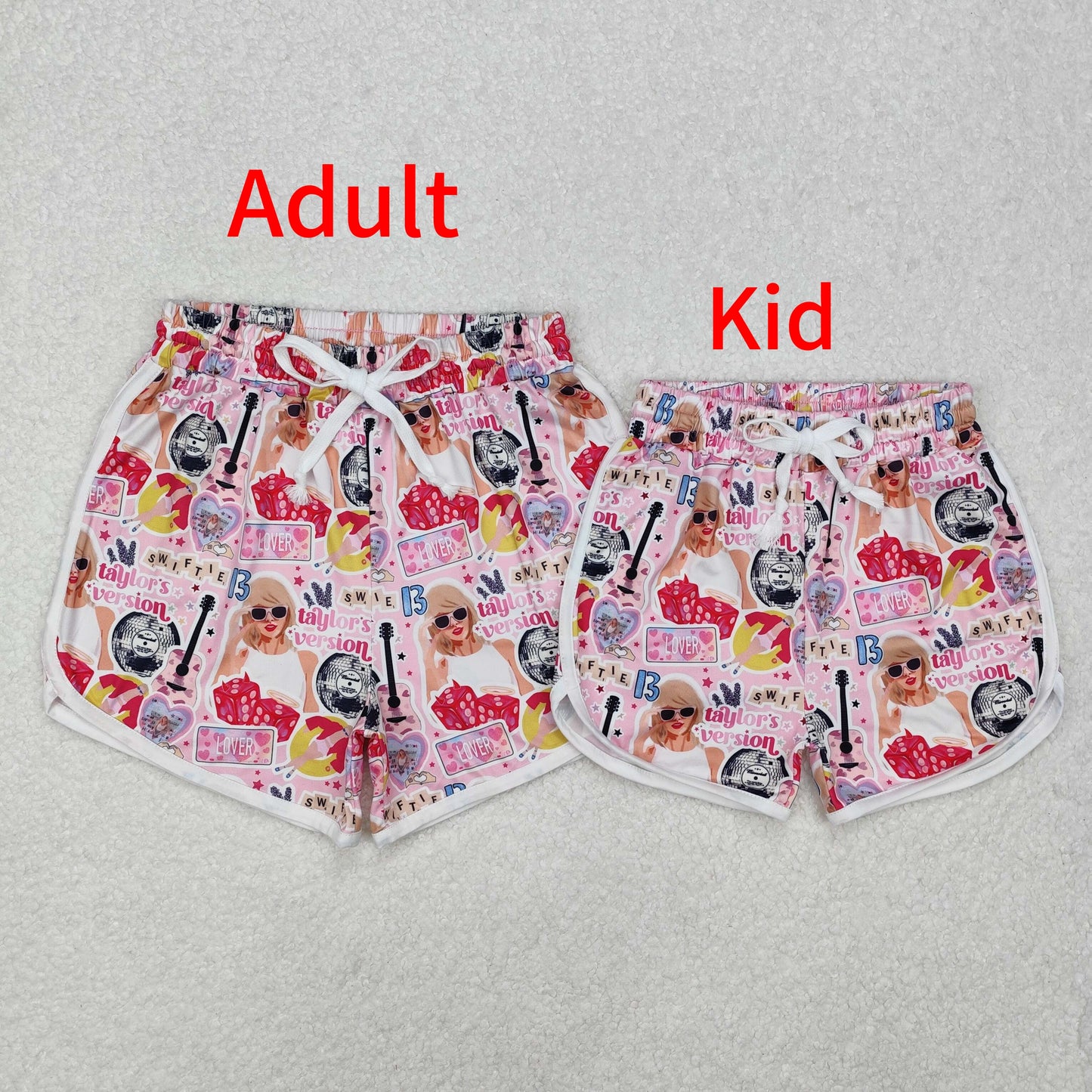 SS0418 Baby Girls Pink Singer Lover Shorts Bottoms