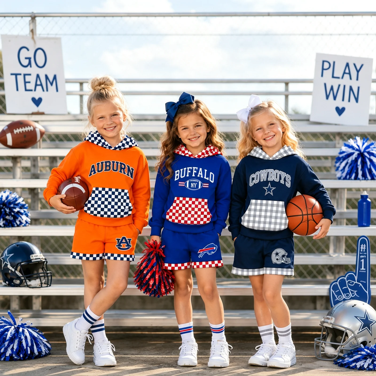 MOQ 5one items TAT 6-8weeks 95%cotton 5%spandex school team girls outfit