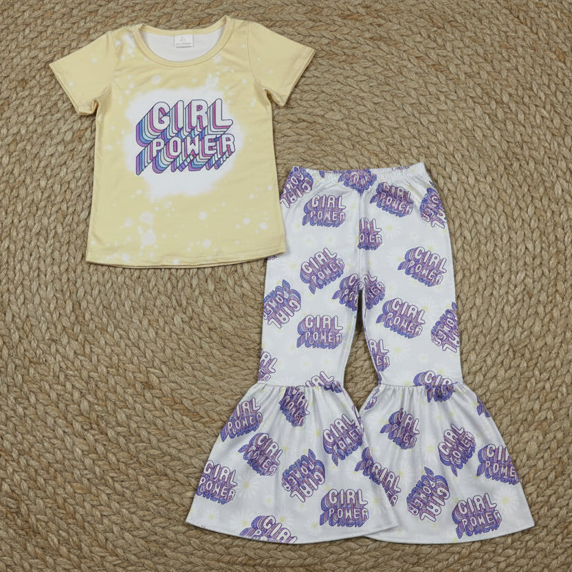 girl power bell bottom outfit