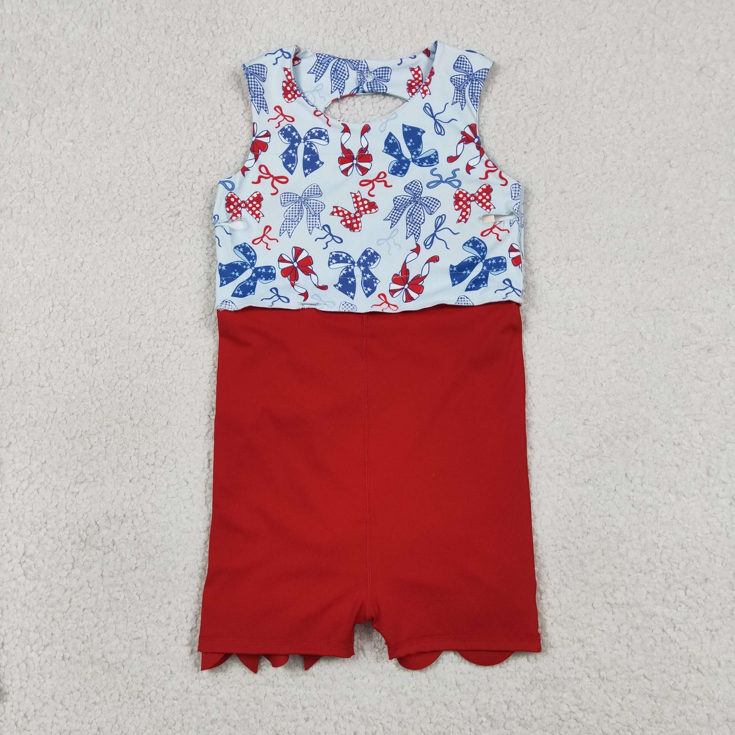 patriotic coquette athletic scallop dress