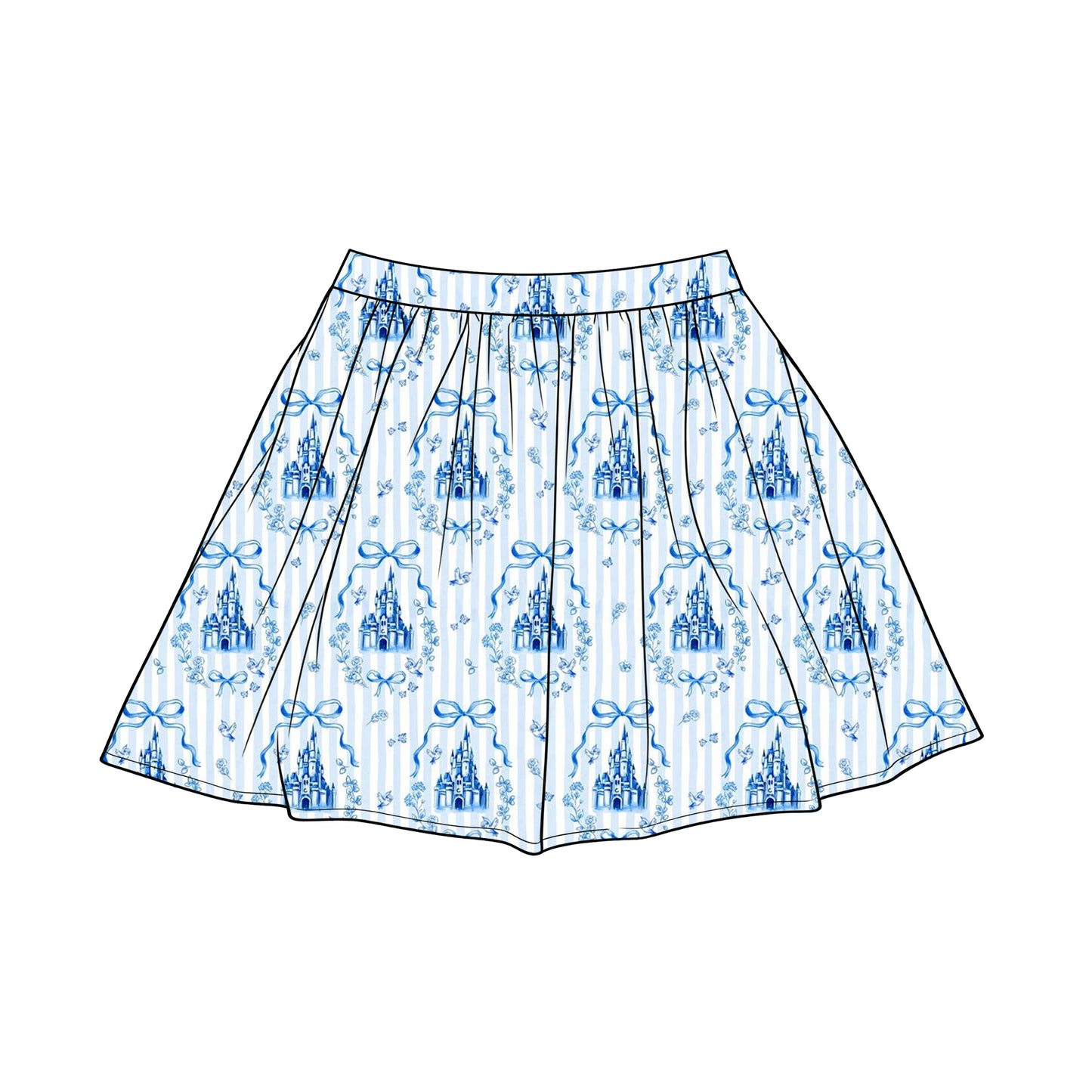 Custom order Sara adult yoga skirt