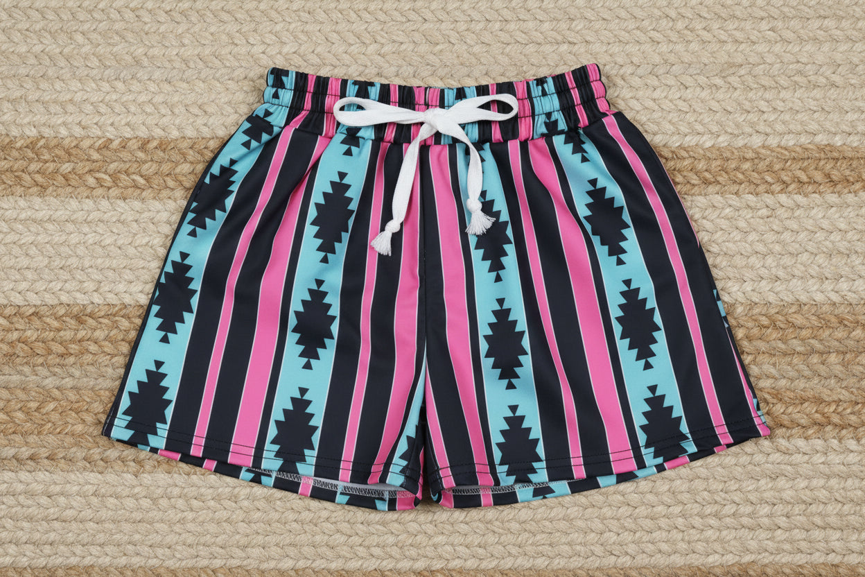 striped aztec trunks baby boy swimsuit