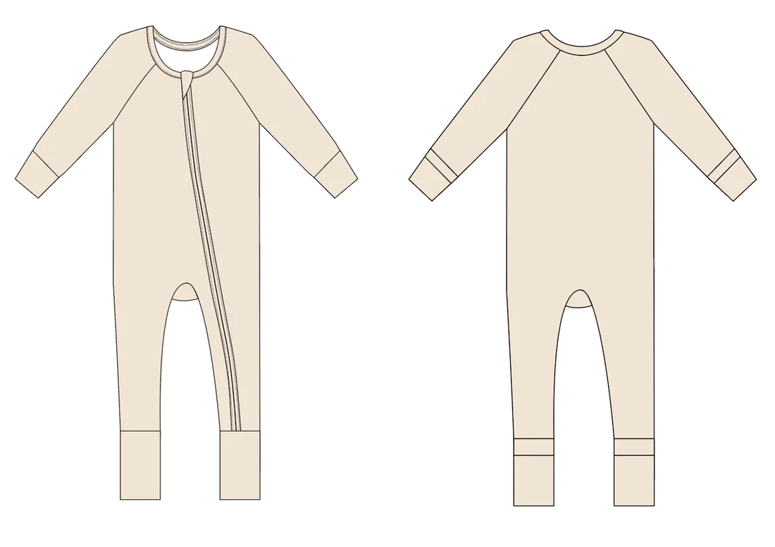 Custom order MOQ 3 one items Little Oat Clouds - Footless and Two Piece
