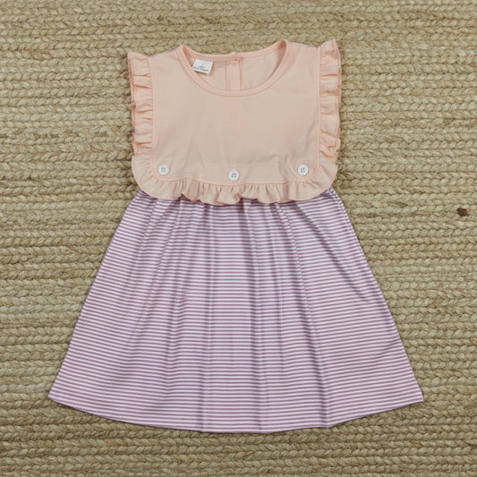 sleeveless stripeed dress