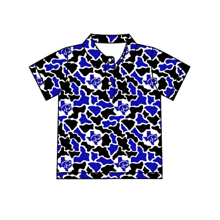 Custom order MOQ 5 camo team polo tee