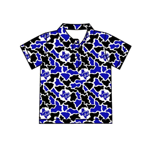 Custom order MOQ 5 camo team polo tee