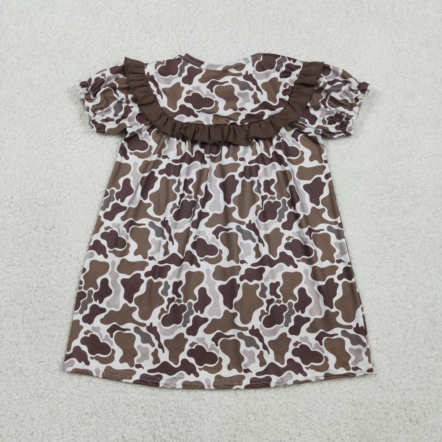 camo daddy's girl embroidery dress
