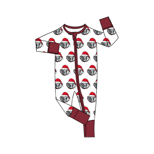 Custom Baby Infant Alabama Team Christmas Zipper Footie Rompers D 8.13