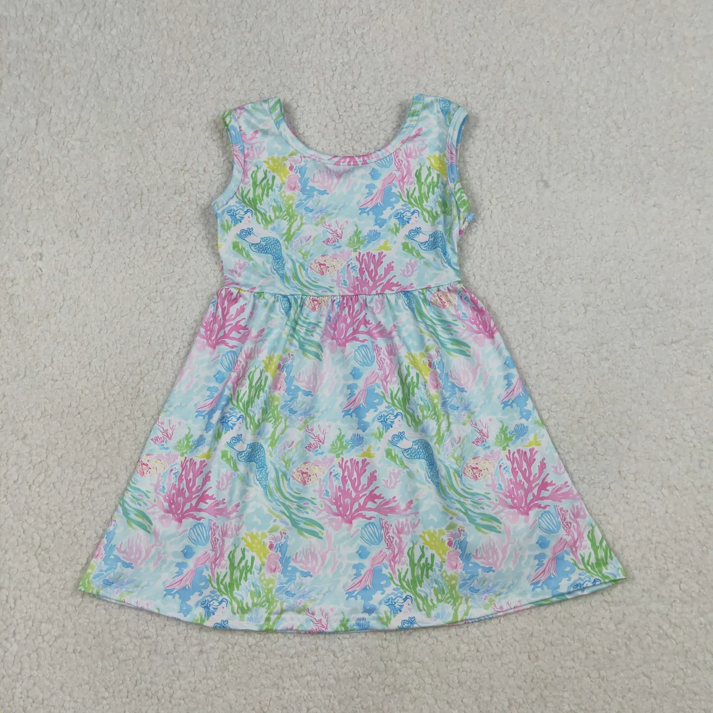 Sibling sea mermaid girl clothes dress and bubble