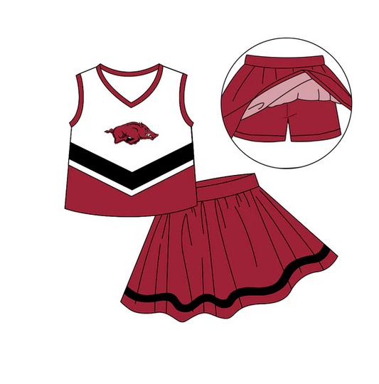 Custom Arkansas baby girls set     MOQ3  D 7.3