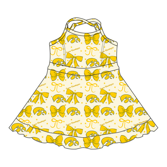 Custom baby girl lowa Hawkeyes team dress D 6.27
