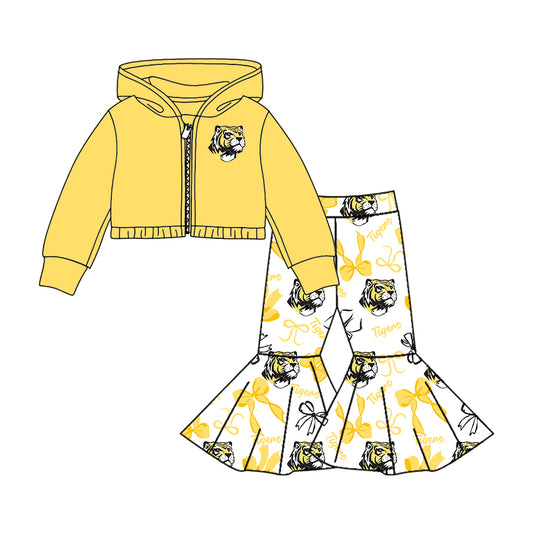 Custom  baby girls Tigers  team set    MOQ3  D 7.25