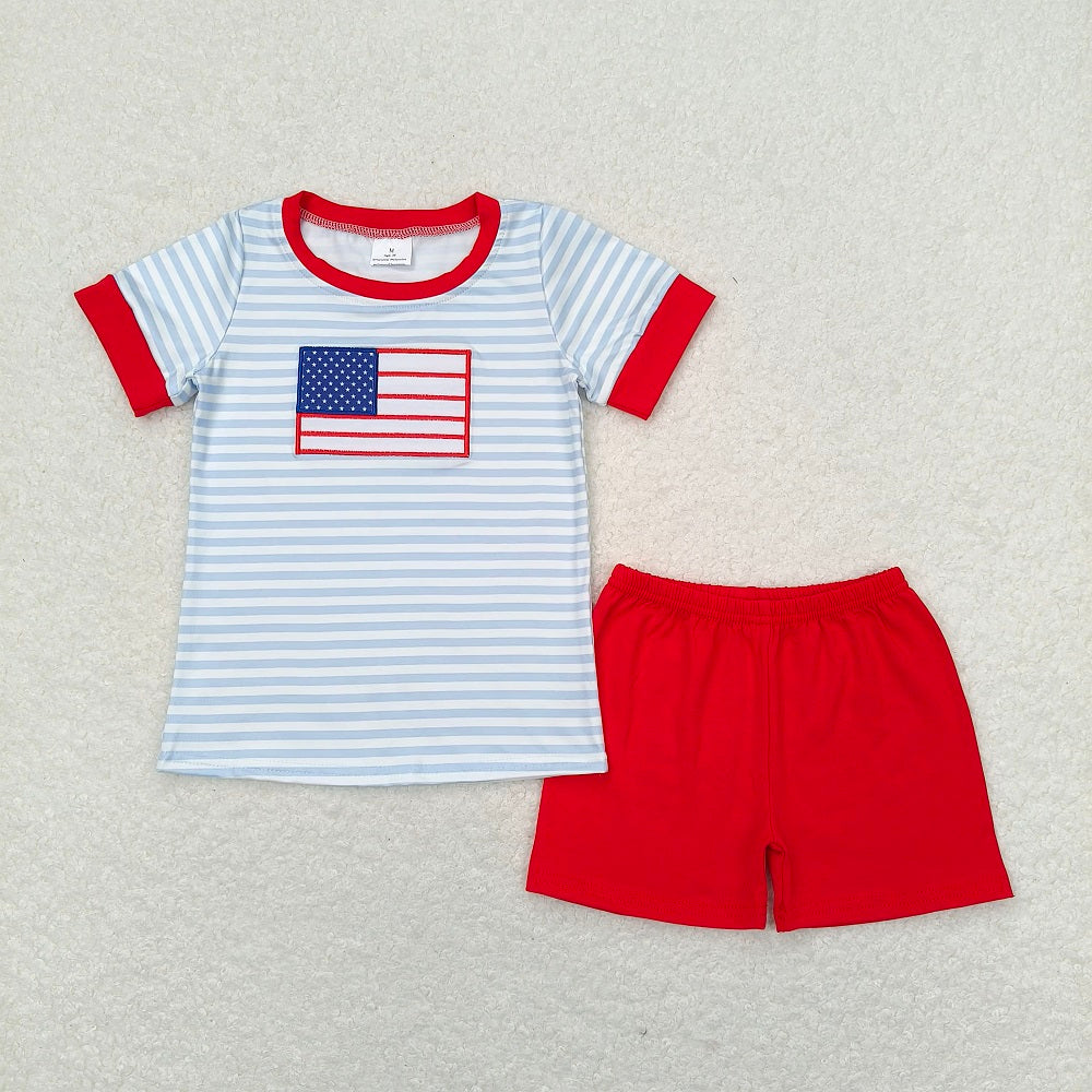 Match Baby Girls Flag 4th Of July Sibling Rompers Clothes Sets