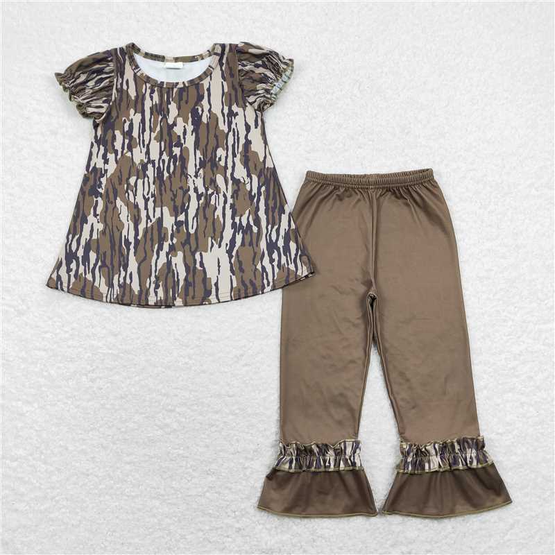 Match Baby Girls Boys Camo Sibling Hunting Outfits Clothes Sets