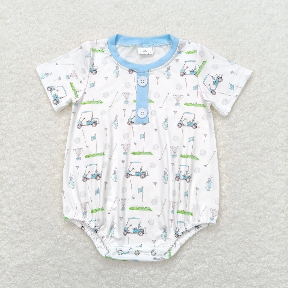 Match Baby Girls Golf Summer Sibling Boys Rompers Clothes Sets