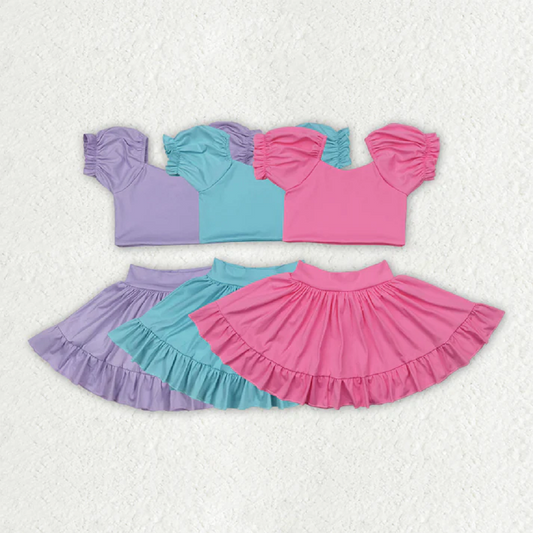 Match Baby Girls Yoga Shirt Skort Active Wear Clothes Sets D 5.22
