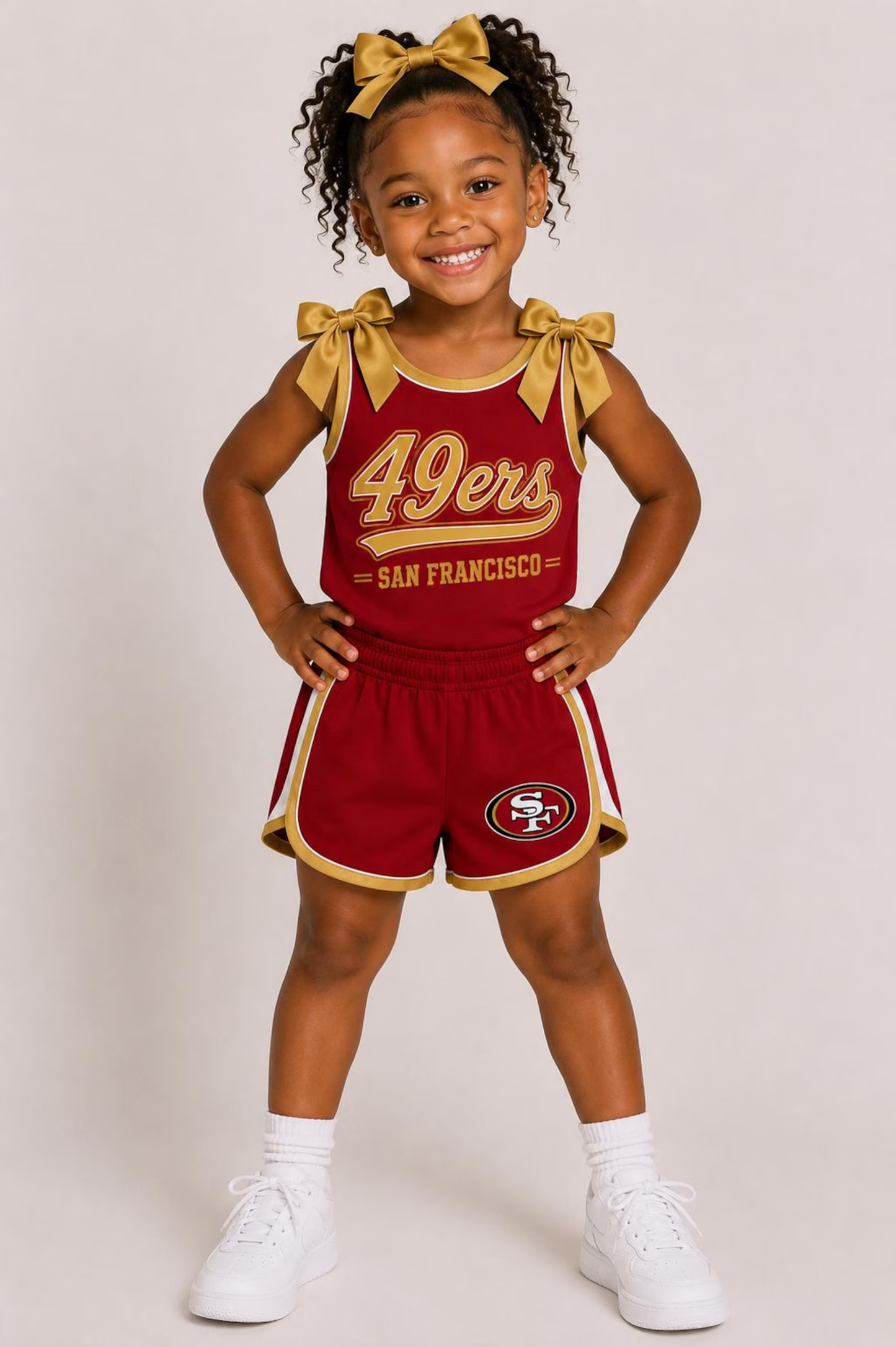 Custom order MOQ 5 San Francisco Football Team Cheer Sets