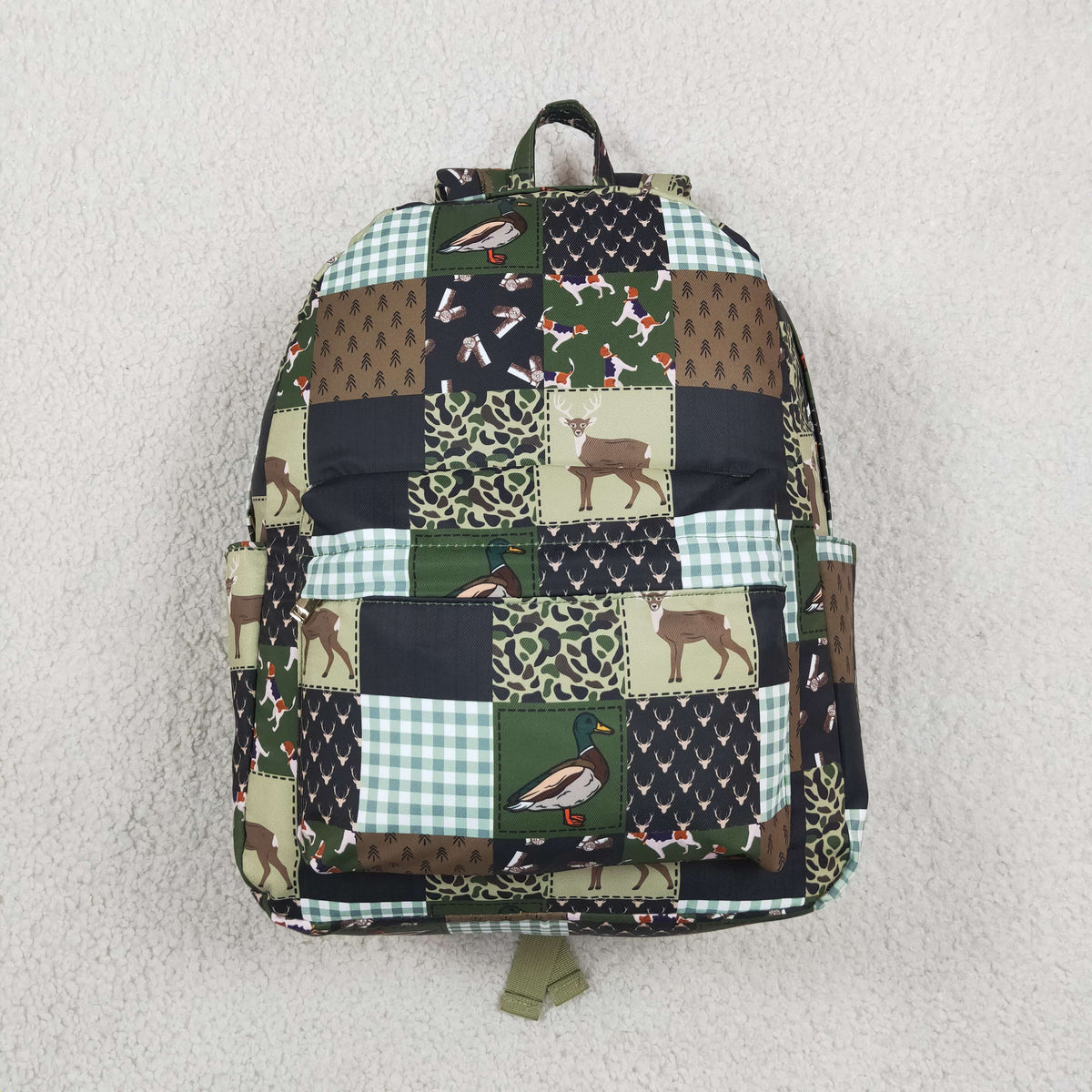 BA0199 hunting patchwork kids backpack