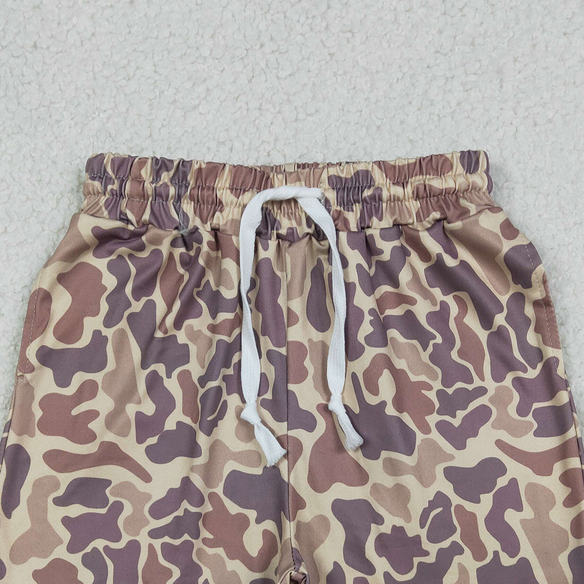 Baby Boys Southern Khaki Camouflage Shorts with Pockets Bottom for Infants