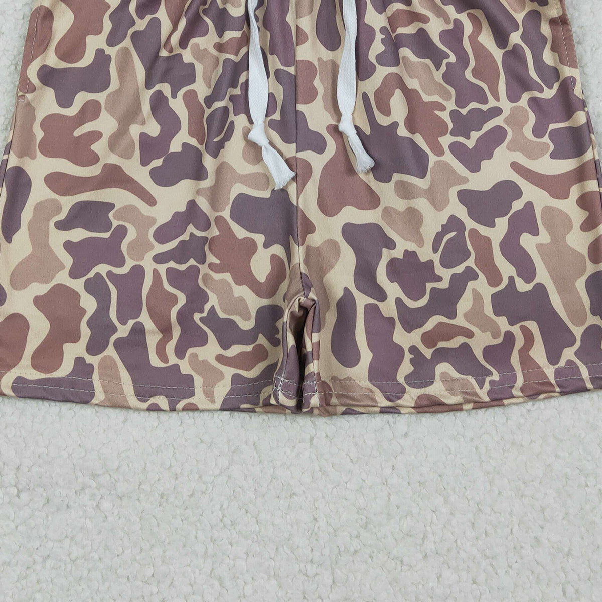 Baby Boys Southern Khaki Camouflage Shorts with Pockets Bottom for Infants