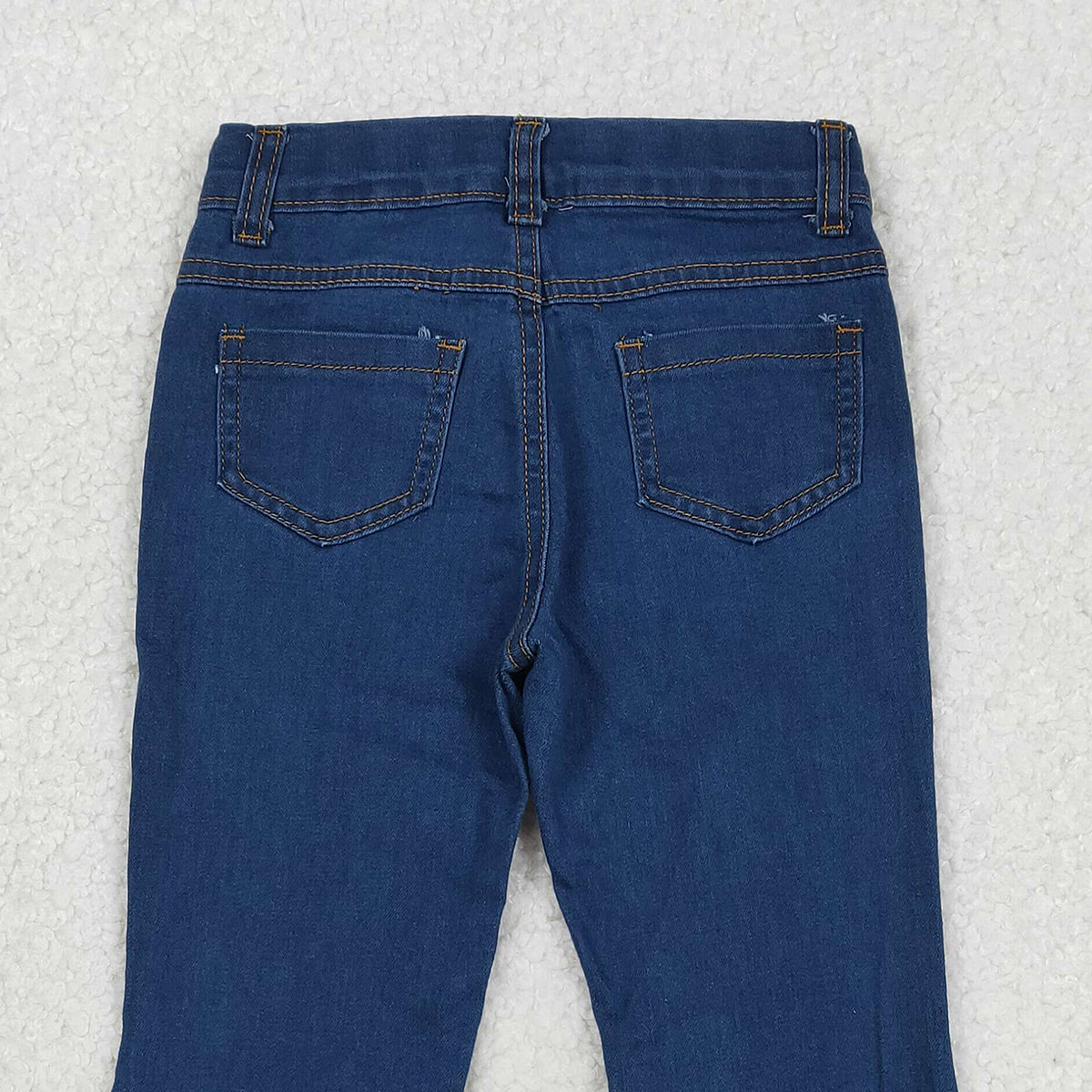 Baby Girls Western Aztec Print Bell Bottom Denim Pants Cute Baby Girl Jeans Casual High Waist Trousers for Infants