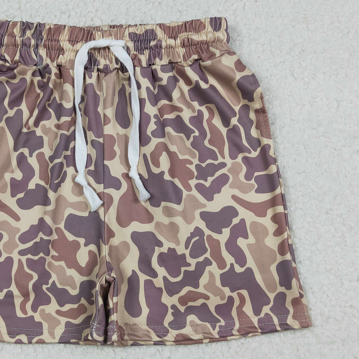 Baby Boys Southern Khaki Camouflage Shorts with Pockets Bottom for Infants