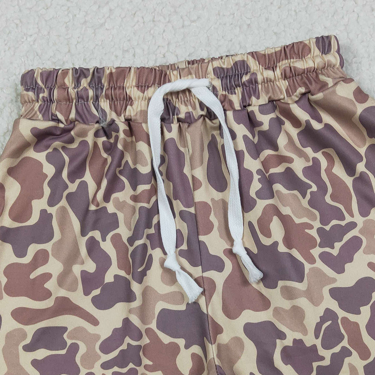 Baby Boys Southern Khaki Camouflage Shorts with Pockets Bottom for Infants