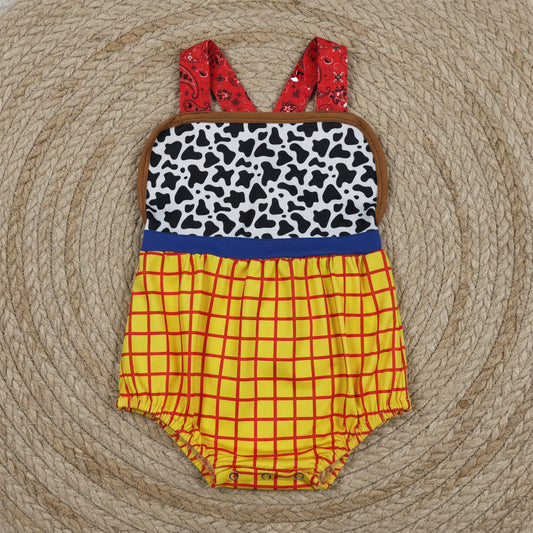 SR4114 toy cowboy bubble romper baby clothes
