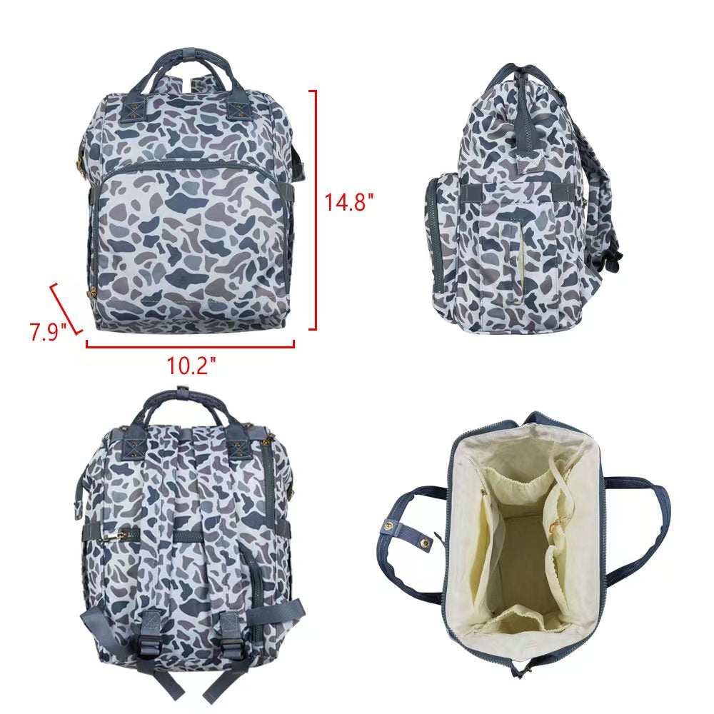 camo diaper backpack for children