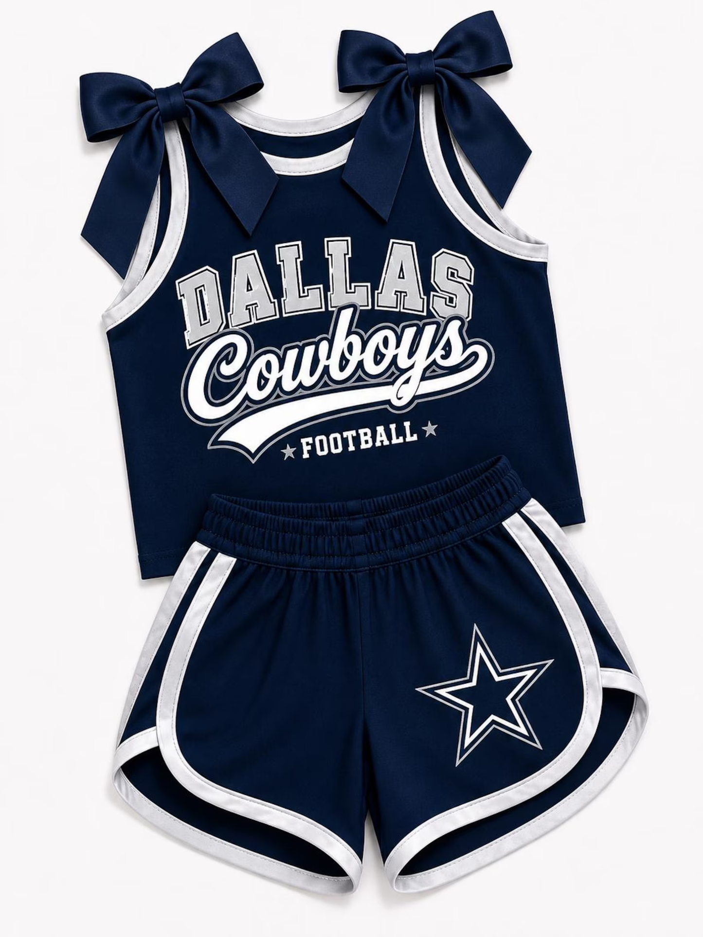 Custom order MOQ 5 Dallas Football Team Cheer Sets