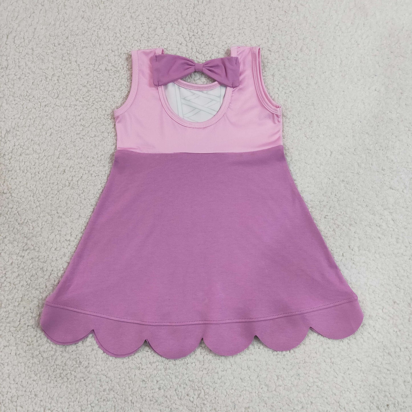 lavender princess scallop athletic dress