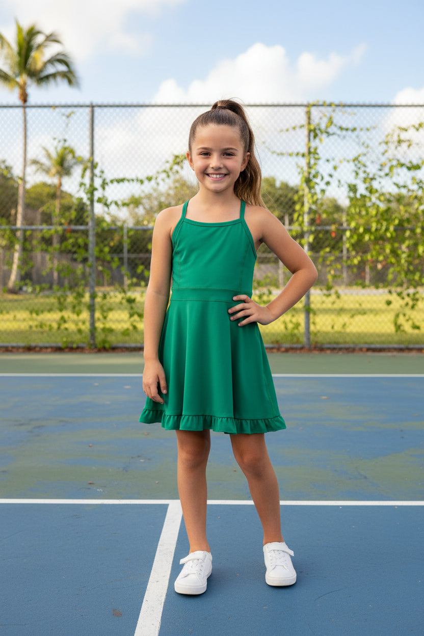 S0782 solid athletic dress