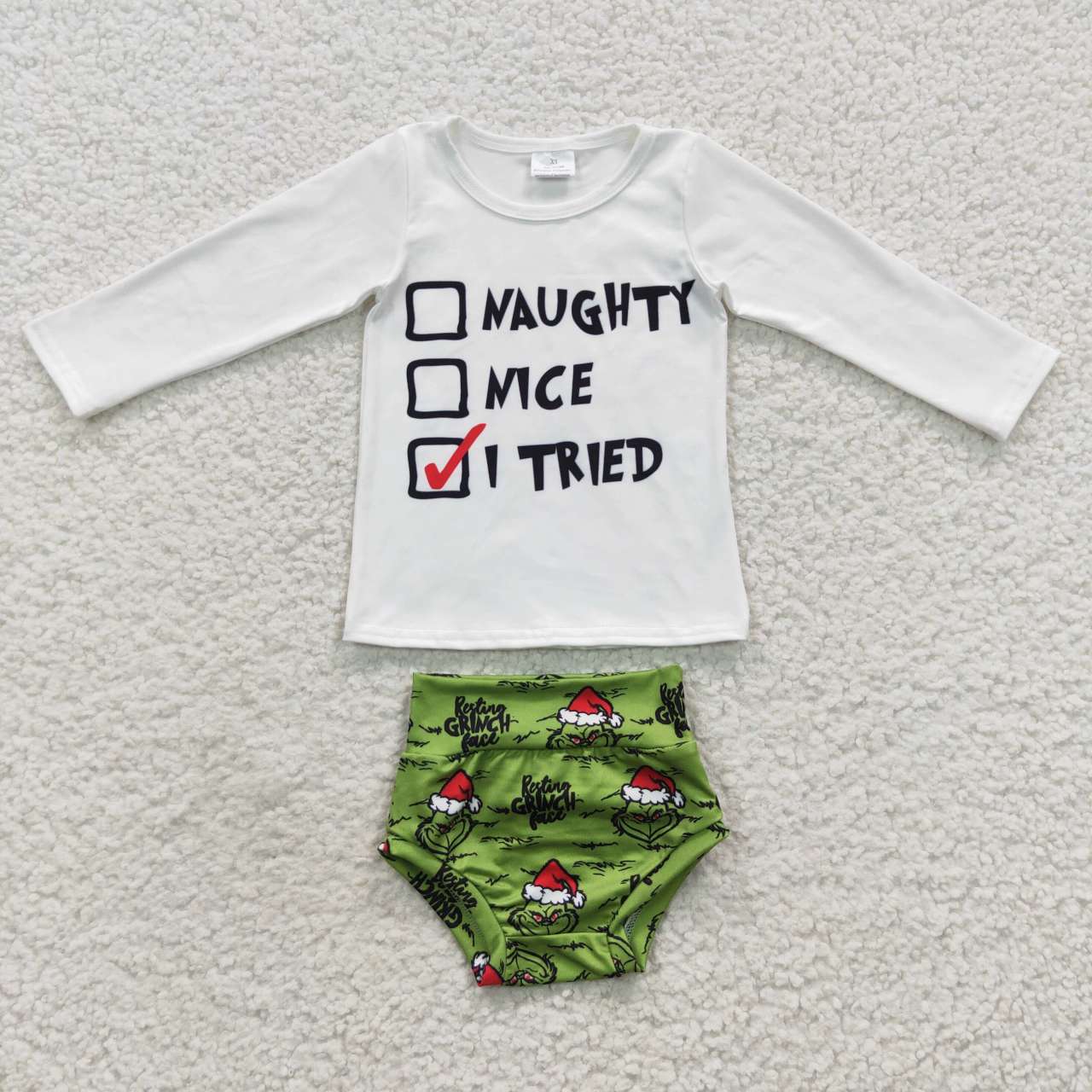 GBO0167 kids letter white long sleeve set