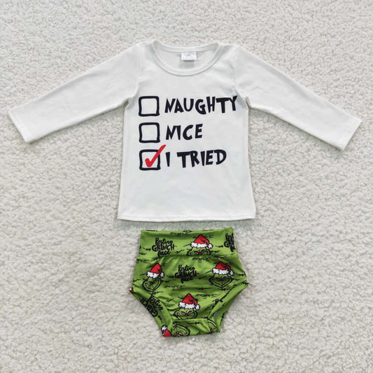 GBO0167 kids letter white long sleeve set