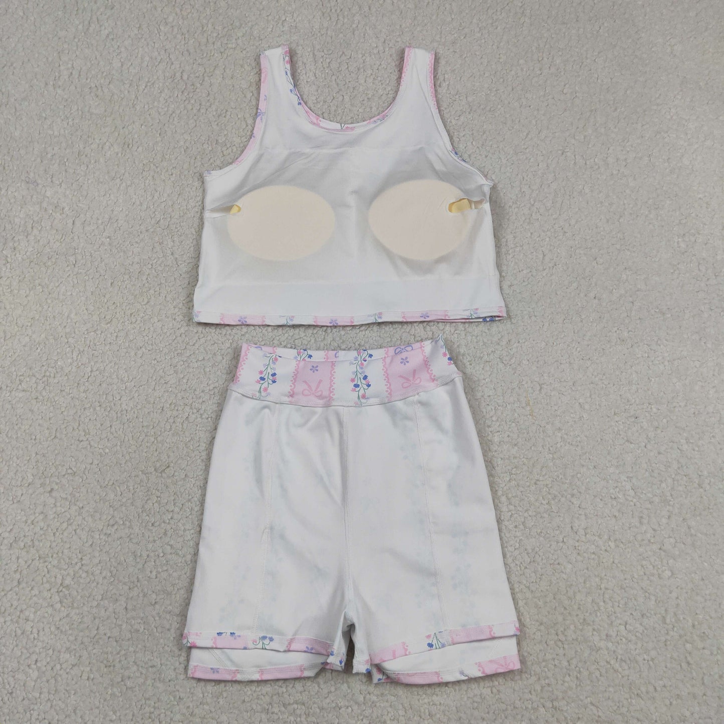 striped floral skort athletic outfit girls clothes