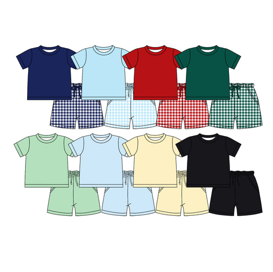 presale solid color boys summer sets more color spring summer light color sets