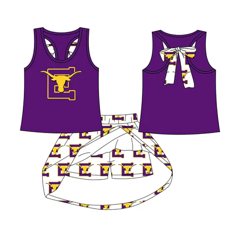 MOQ 5 early longhorns skort outfit