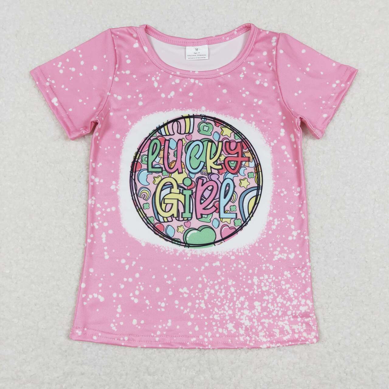 Mommy and me lucky charm pink st patrick t-shirt