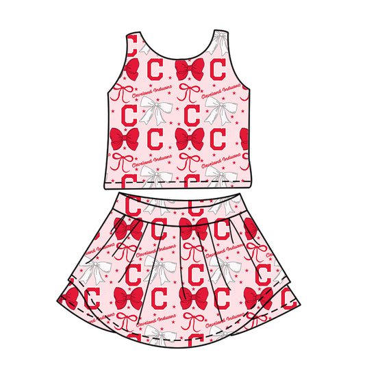 Custom Baby Girls Cleveland Induans dress set D 6.20