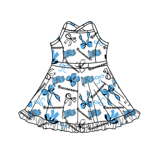 Custom baby girl Buccaneers Aztecs team dress D 825