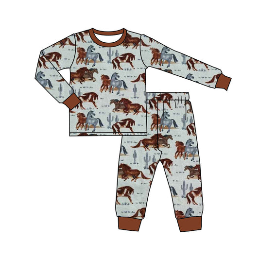 Custom horse baby boys set MOQ3 2024 8.22