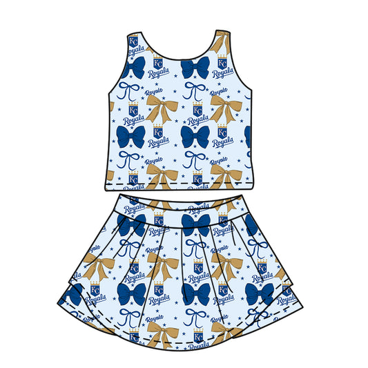 Custom  baby girl K team dress set  D 6.23