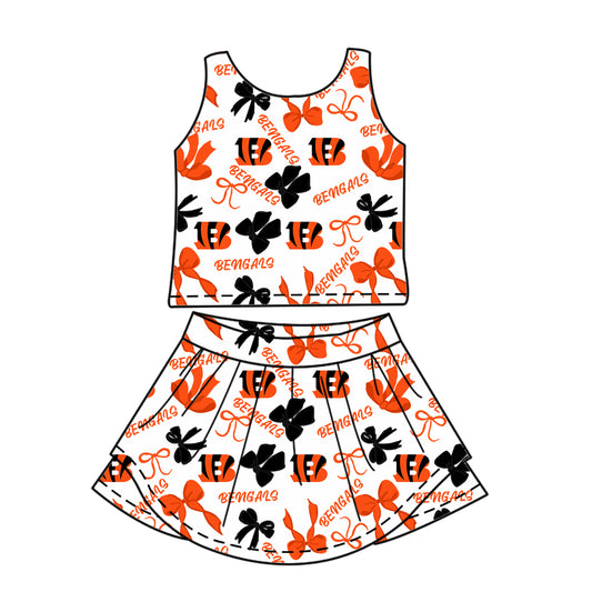 Custom Baby Girls BENGALS team dress set D 6.12