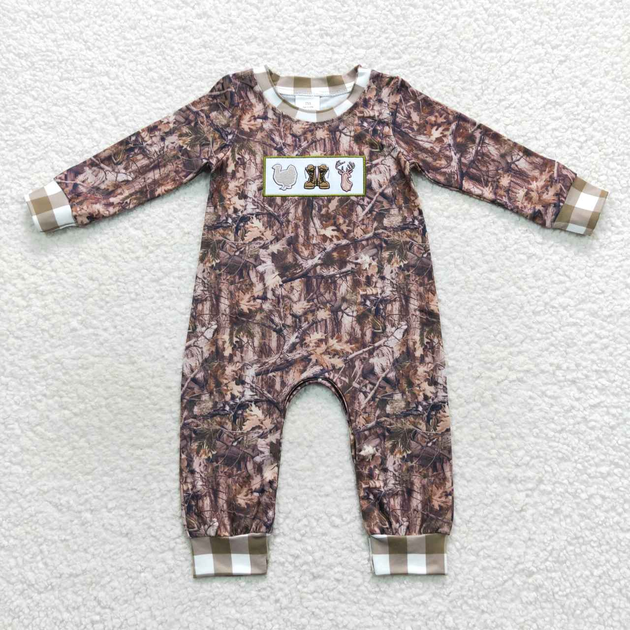 Match Fall Camo Hunting Turkey Boots Girls Boys Clothes Sets